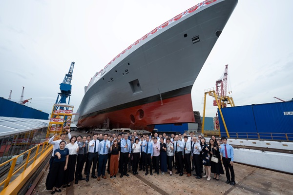 Launch of the RSN’s first Multi-Role Combat Vessel