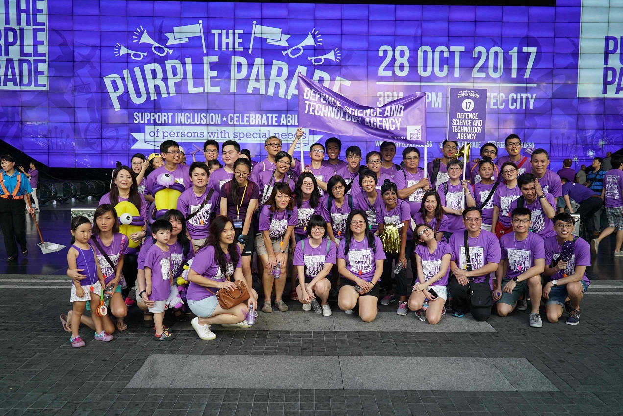 Parading in Purple